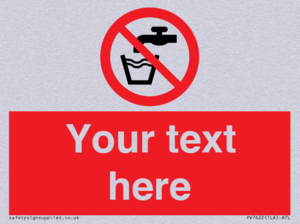 Custom prohibition not drinking water